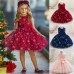 【12M-6Y】Girls Snowflake Pattern Mesh Sleeveless Princess Dress