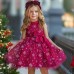 【12M-6Y】Girls Snowflake Pattern Mesh Sleeveless Princess Dress