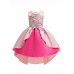 Girls Kids Bow Embroidered Sleeveless Princess Dress