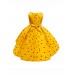 Girls Kids Bow Polka Dot Ruffle Sleeveless Princess Dress