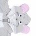 NEW Newborn Baby Girl Boy’s Cute Hooded Fleece Jumpsuit Onepiece Suit Romper Costume Cray Mouse 95