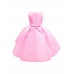 Girls Kids Bow Polka Dot Ruffle Sleeveless Princess Dress